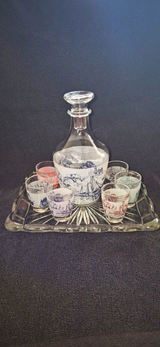 Glas karaffe mit stopfen 6 - glas-karaffe, stopfen,