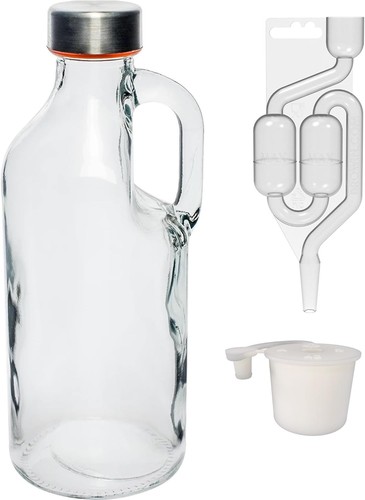 Glasflasche - , +