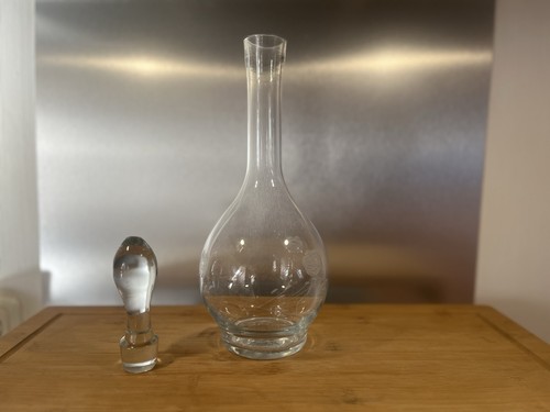 Vintage glaskaraffe mit - glaskaraffe,